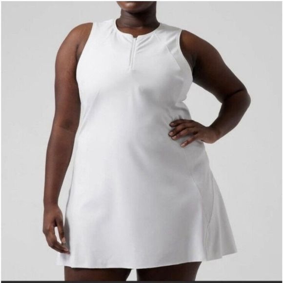 ATHLETA Ace Tennis Dress, White, Size 2X, 988538 - Picture 3 of 12